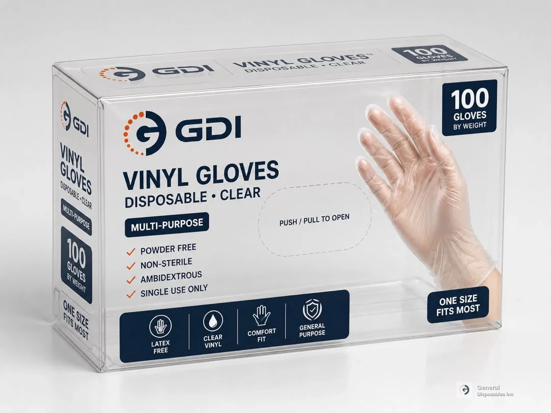 GDI Translucent Vinyl Disposable Gloves