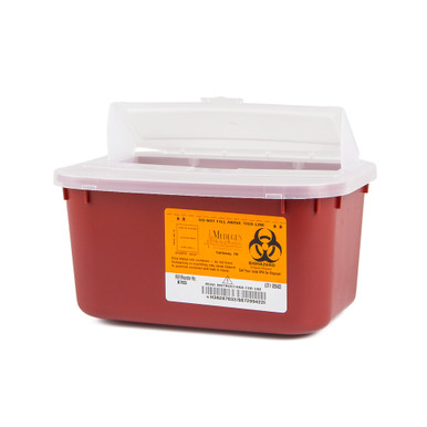 Red-Base Sharps Container